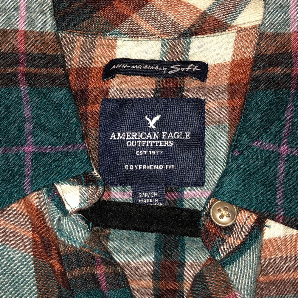 American eagle size small boyfriend fit flannel